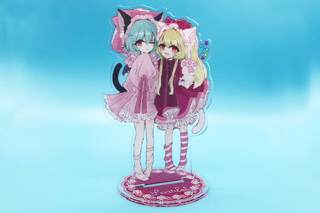 萌えたっぷり！ねこ耳少女のアクリルスタンド