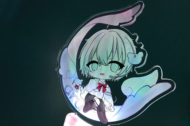 ふんわり白羽に腰かける癒しのペンライト(オリジナル型)