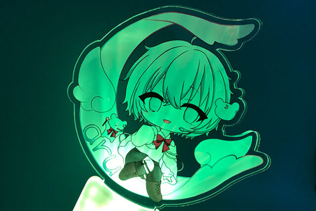 ふんわり白羽に腰かける癒しのペンライト（オリジナル型）