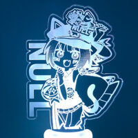  レーザー彫刻がイラストを縁取り鮮やかに発光するペンライト 