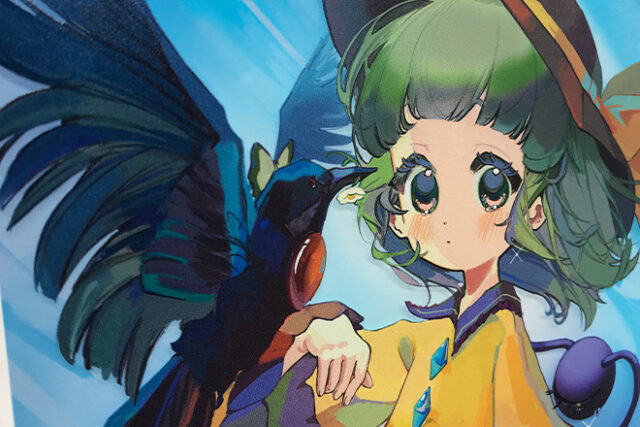 美しいキャラクターと鳥を描いた両面印刷アクリルパネル